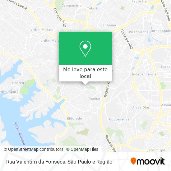 Rua Valentim da Fonseca mapa