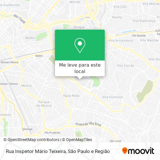 Rua Inspetor Mário Teixeira mapa