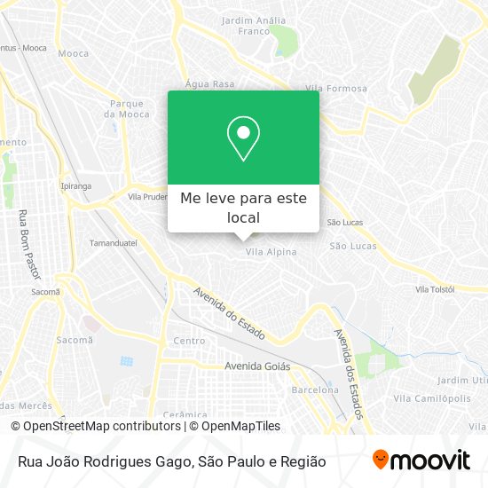 Rua João Rodrigues Gago mapa