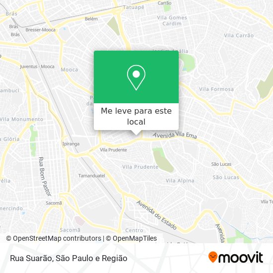 Rua Suarão mapa