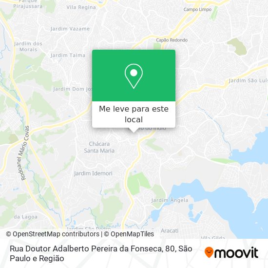 Rua Doutor Adalberto Pereira da Fonseca, 80 mapa