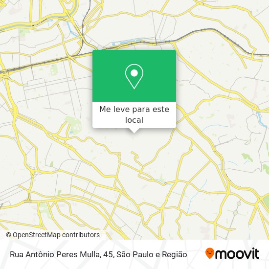 Rua Antônio Peres Mulla, 45 mapa
