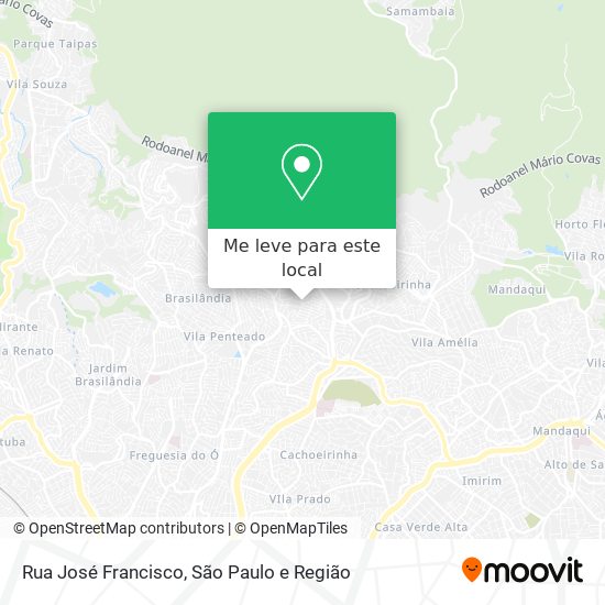 Rua José Francisco mapa