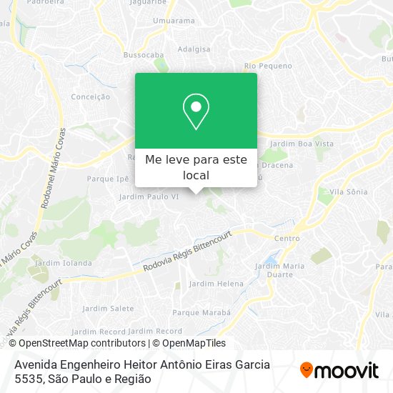 Avenida Engenheiro Heitor Antônio Eiras Garcia 5535 mapa