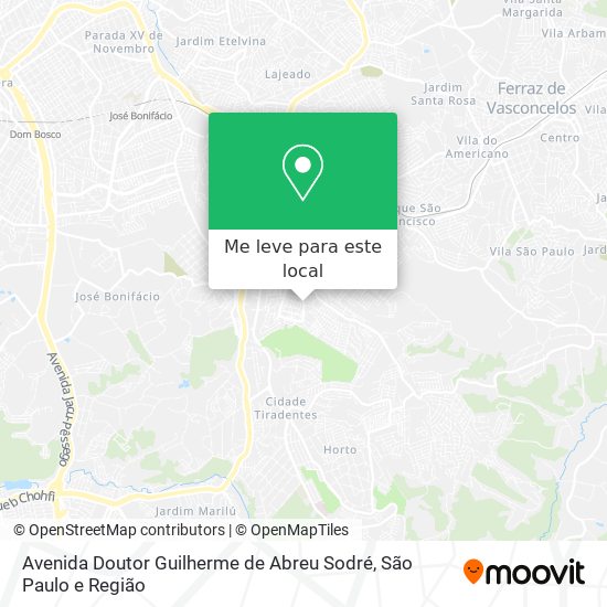 Avenida Doutor Guilherme de Abreu Sodré mapa
