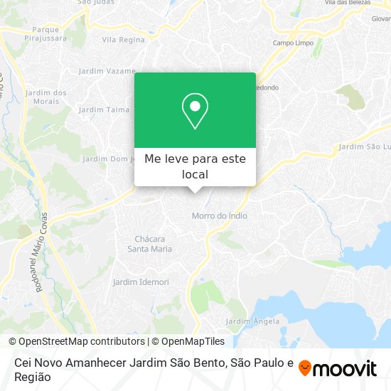 Cei Novo Amanhecer Jardim São Bento mapa