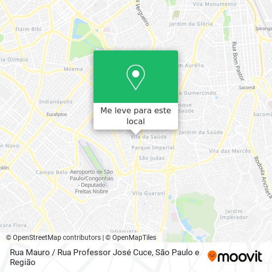 Rua Mauro / Rua Professor José Cuce mapa