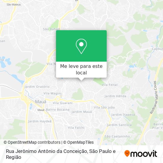 Rua Jerônimo Antônio da Conceição mapa