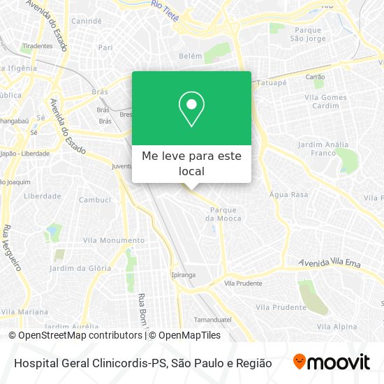 Hospital Geral Clinicordis-PS mapa