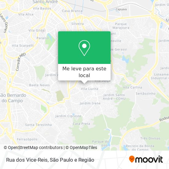 Rua dos Vice-Reis mapa