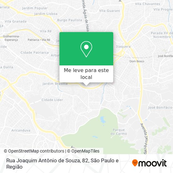 Rua Joaquim Antônio de Souza, 82 mapa