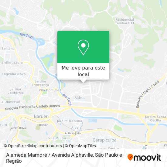 Alameda Mamoré / Avenida Alphaville mapa