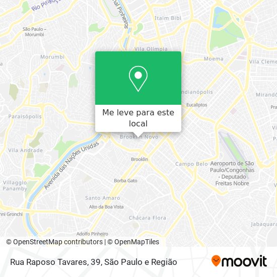 Rua Raposo Tavares, 39 mapa