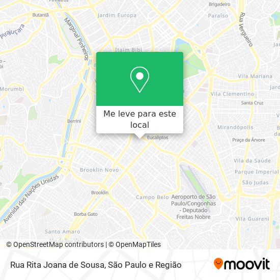 Rua Rita Joana de Sousa mapa