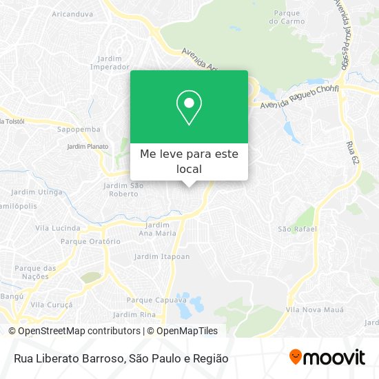 Rua Liberato Barroso mapa