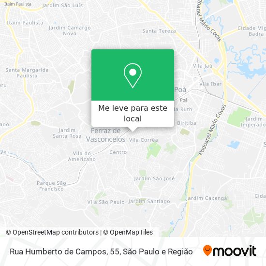 Rua Humberto de Campos, 55 mapa