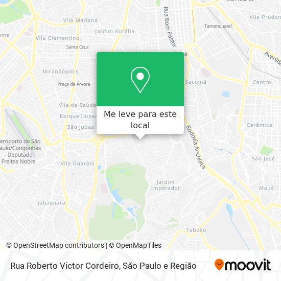 Rua Roberto Victor Cordeiro mapa