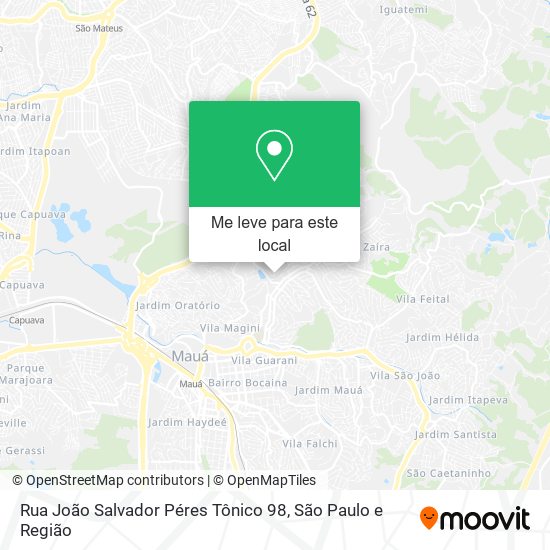 Rua João Salvador Péres Tônico 98 mapa