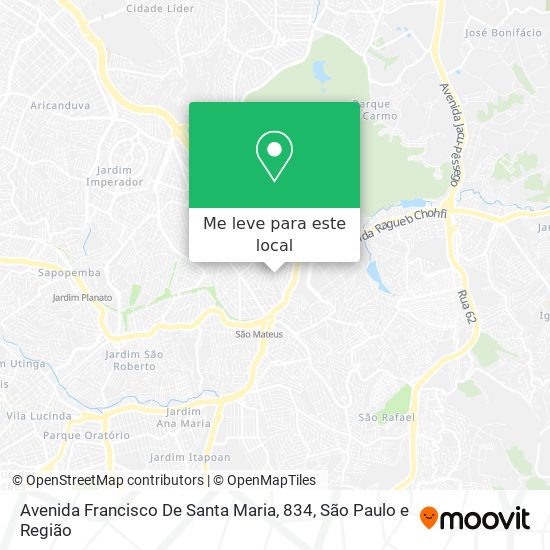 Avenida Francisco De Santa Maria, 834 mapa