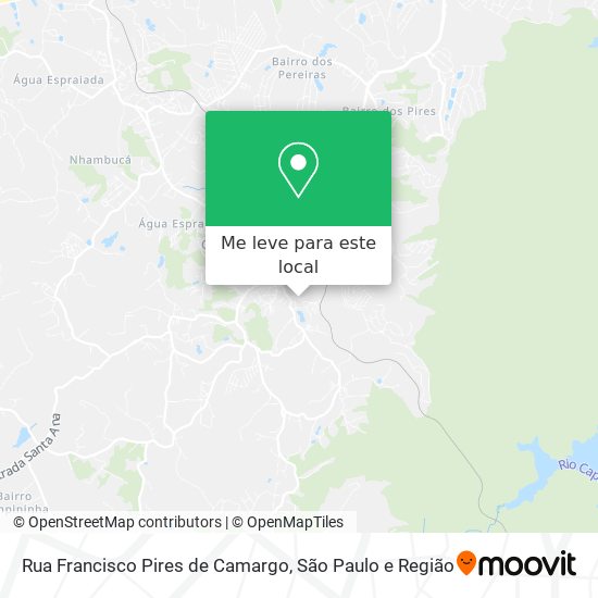 Rua Francisco Pires de Camargo mapa