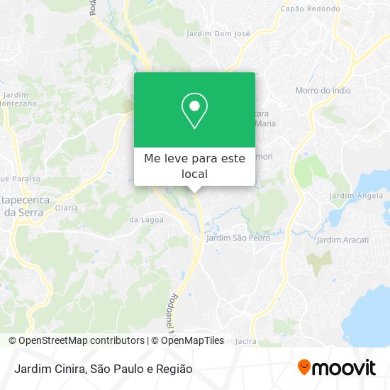 Jardim Cinira mapa