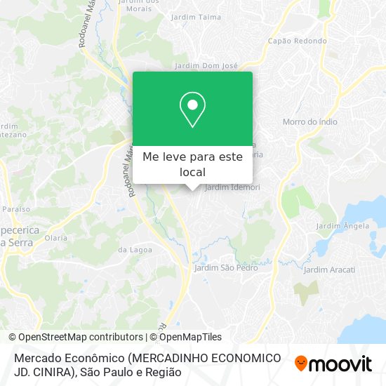 Mercado Econômico (MERCADINHO ECONOMICO JD. CINIRA) mapa