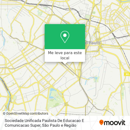 Sociedade Unificada Paulista De Educacao E Comunicacao Super mapa