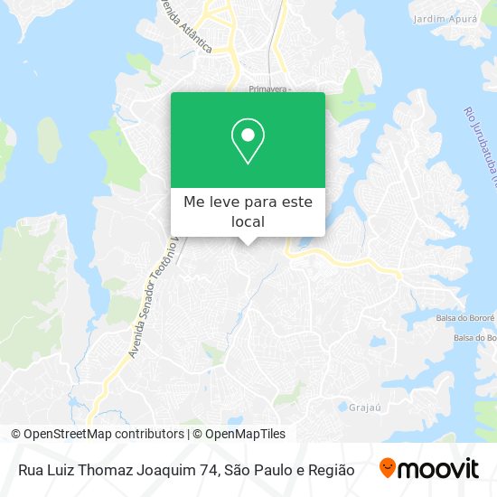 Rua Luiz Thomaz Joaquim 74 mapa