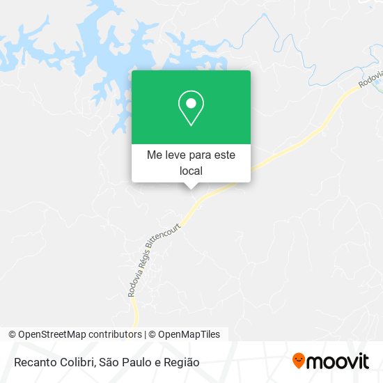 Recanto Colibri mapa