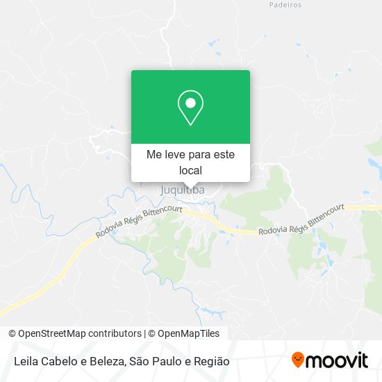 Leila Cabelo e Beleza mapa