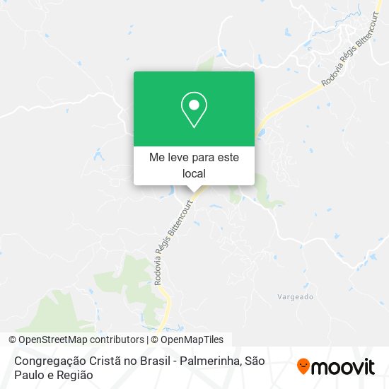 Congregação Cristã no Brasil - Palmerinha mapa