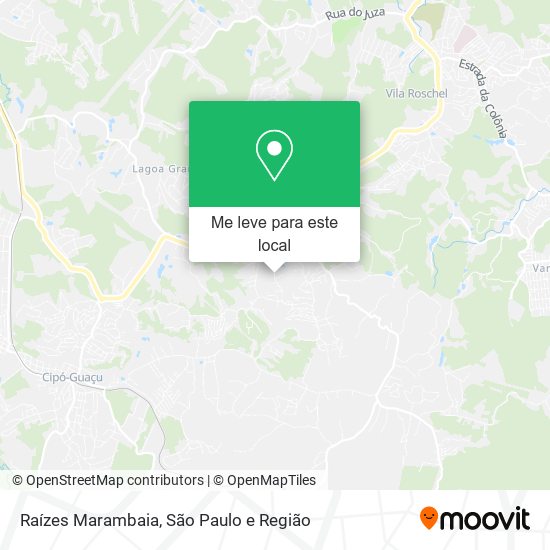 Raízes Marambaia mapa