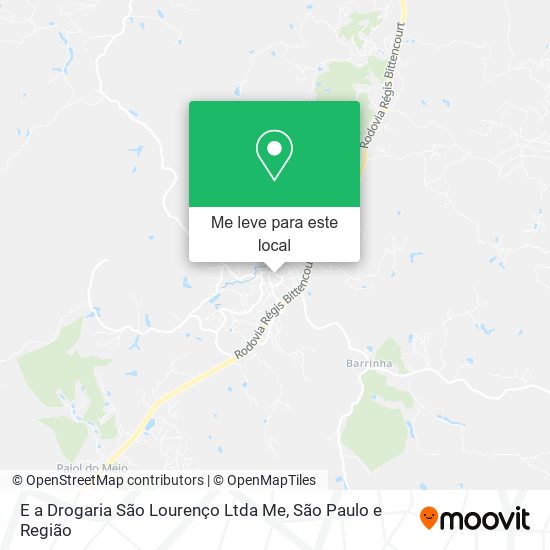 E a Drogaria São Lourenço Ltda Me mapa