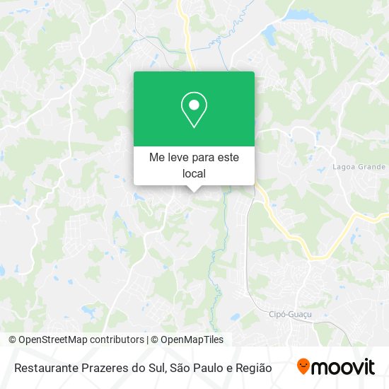 Restaurante Prazeres do Sul mapa