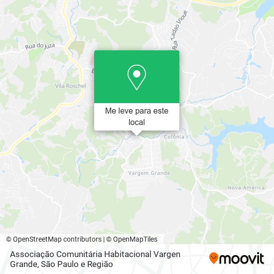 Associação Comunitária Habitacional Vargen Grande mapa