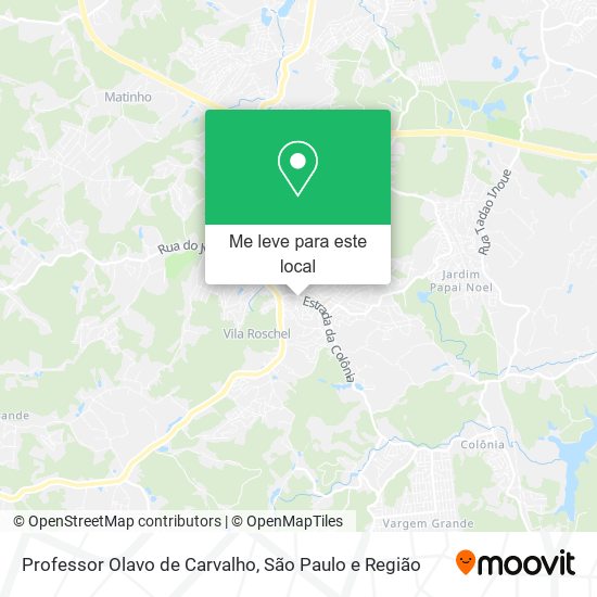 Professor Olavo de Carvalho mapa