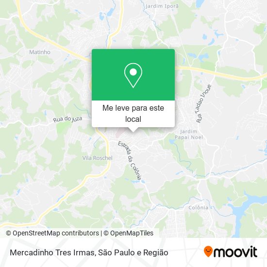 Mercadinho Tres Irmas mapa