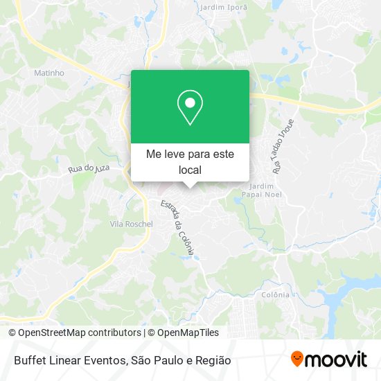 Buffet Linear Eventos mapa
