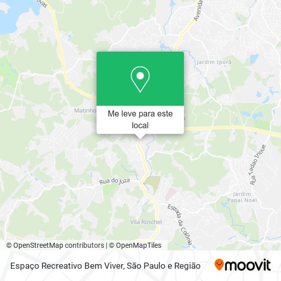 Espaço Recreativo Bem Viver mapa