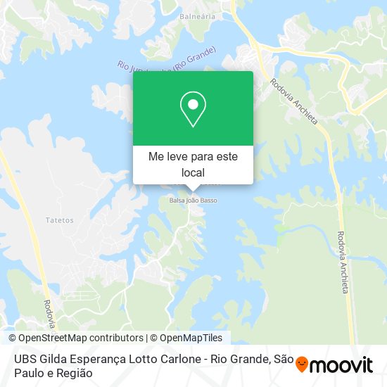 UBS Gilda Esperança Lotto Carlone - Rio Grande mapa