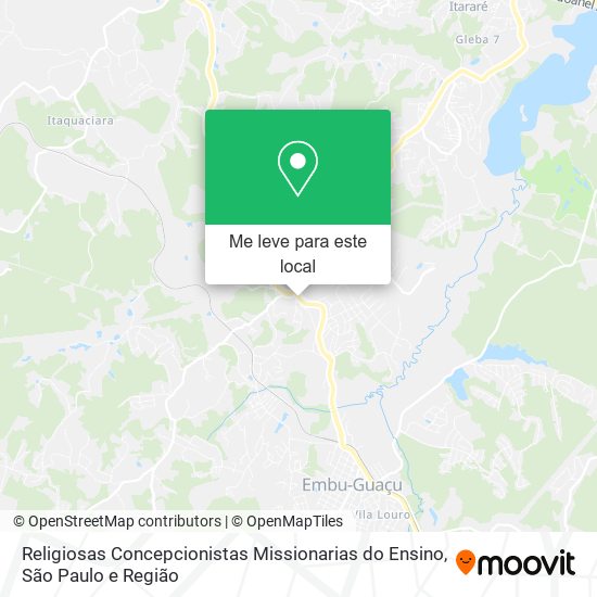 Religiosas Concepcionistas Missionarias do Ensino mapa