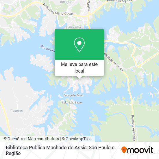 Biblioteca Pública Machado de Assis mapa
