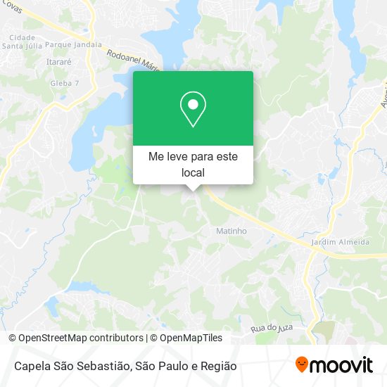 Capela São Sebastião mapa