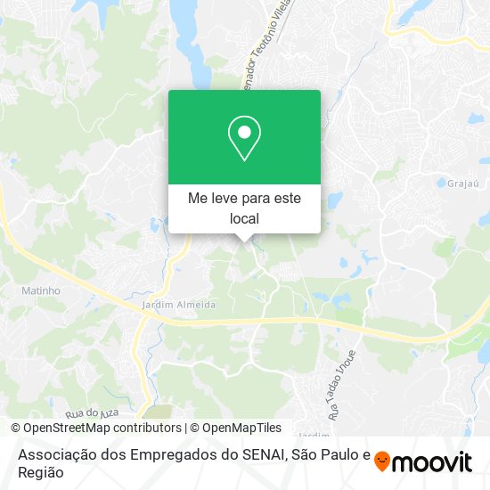 Associação dos Empregados do SENAI mapa