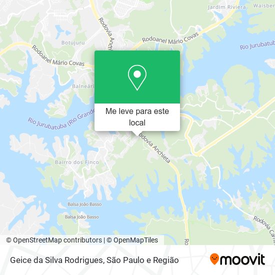Geice da Silva Rodrigues mapa