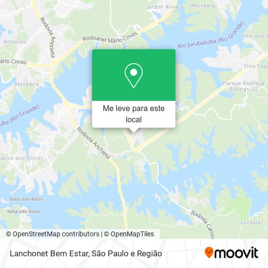 Lanchonet Bem Estar mapa