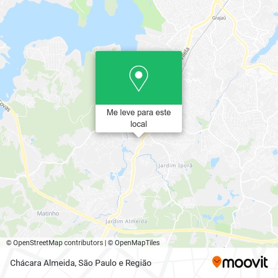 Chácara Almeida mapa