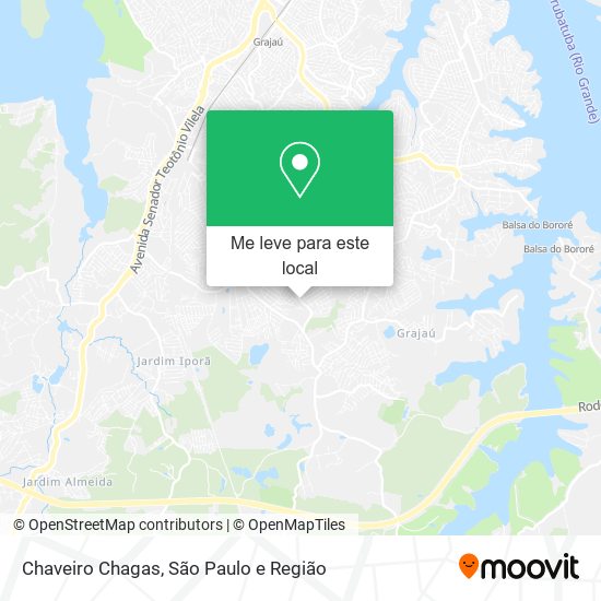 Chaveiro Chagas mapa