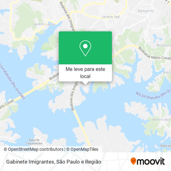 Gabinete Imigrantes mapa