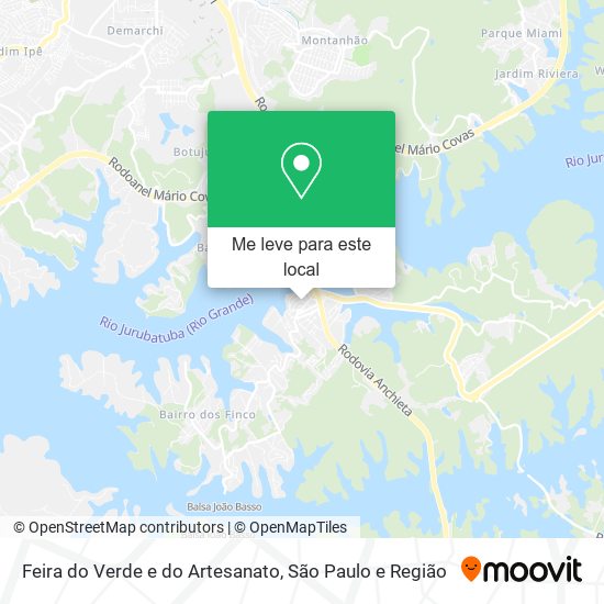 Feira do Verde e do Artesanato mapa